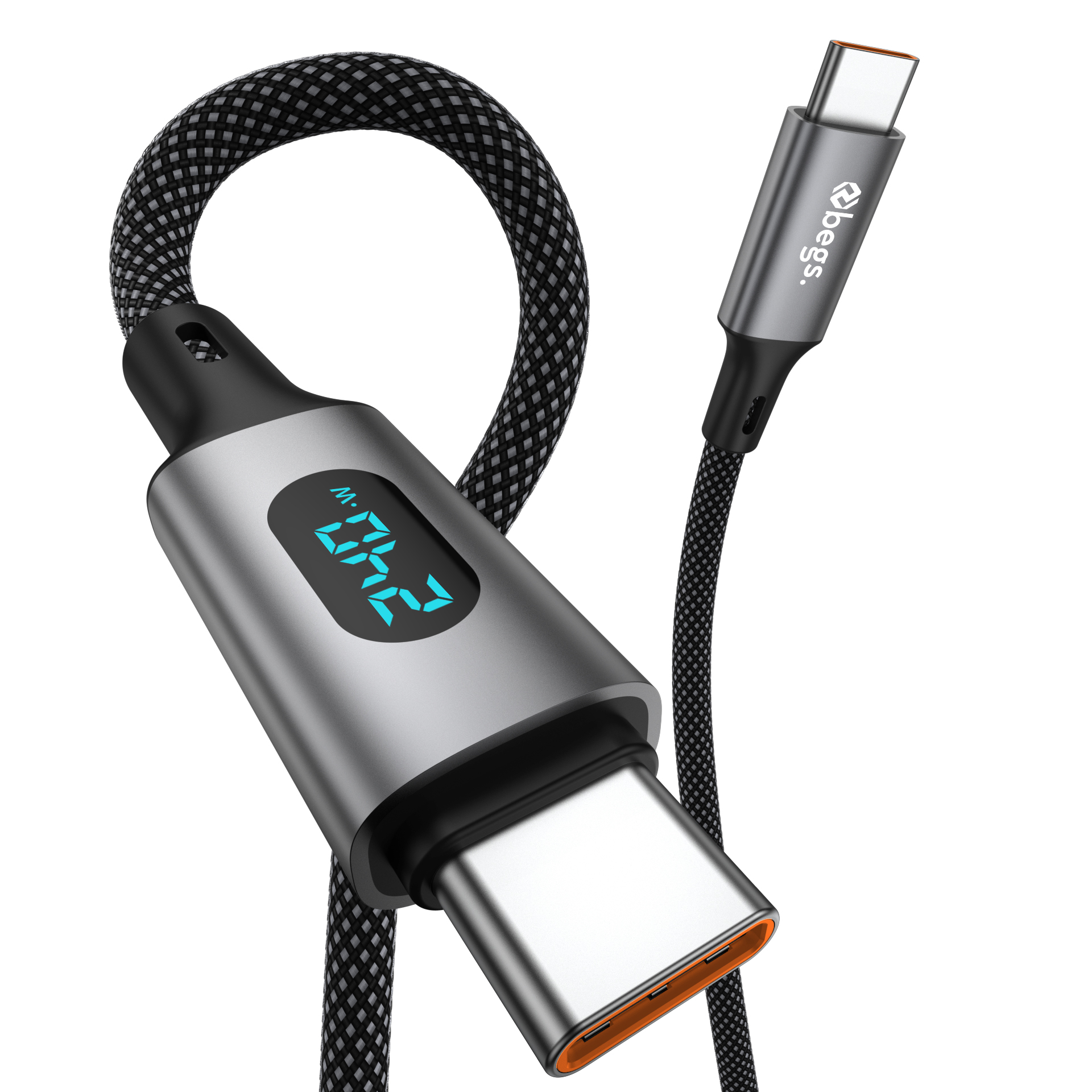 Begs USB C - USB C, Silicone Braided Cable with Display New - Figura 13