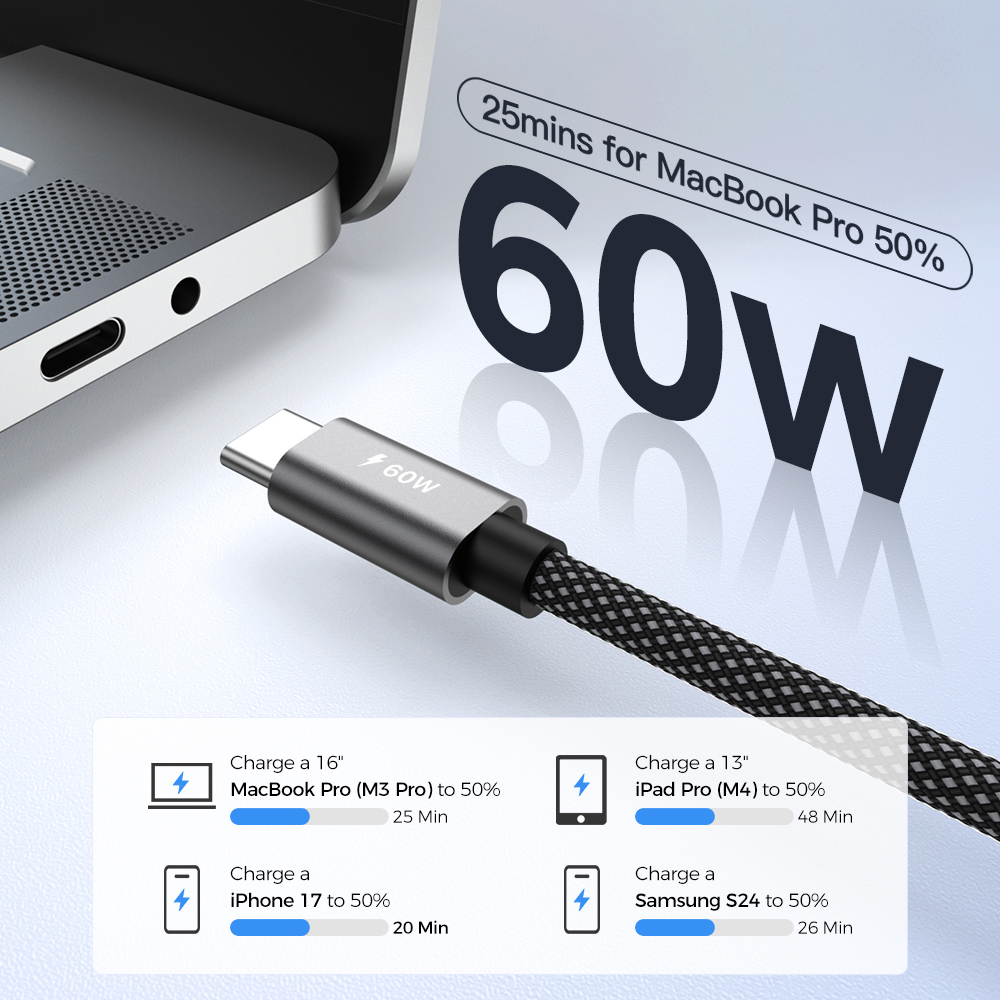 Begs USB C - USB C, Silicone Braided Cable New - Figura 10