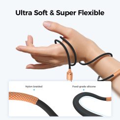 Begs USB C - USB C,  Silicone Braided Cable New