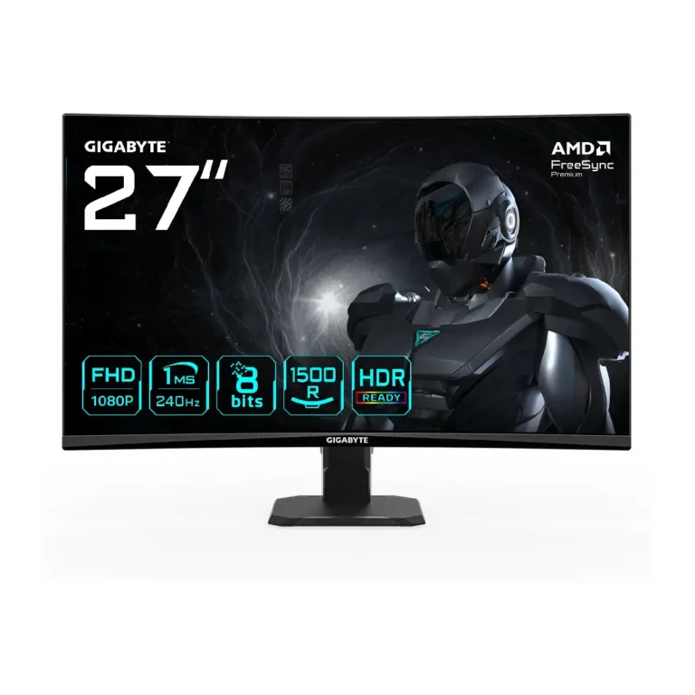 Gigabyte GS27FC2 27″ Curved 240Hz 1ms HDR Ready Eyesafe 2.0 Gaming Monitor NEW